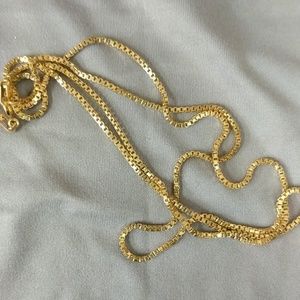 24" Gold Vermeil Box Chain